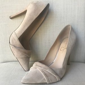 Jessica Simpson Cream Suede Pumps